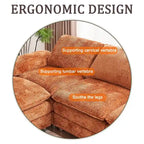 Modernes dunkles Dreisitzer-Sofa, Schlafsofa aus Polyester, bequeme Polstermöbel für Wohnzimmer, Wohnung