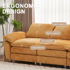 Modernes dunkles Dreisitzer-Sofa, Schlafsofa aus Polyester, bequeme Polstermöbel für Wohnzimmer, Wohnung