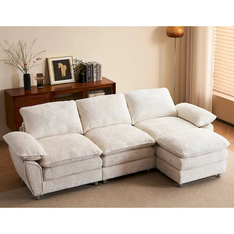 Modernes dunkles Dreisitzer-Sofa, Schlafsofa aus Polyester, bequeme Polstermöbel für Wohnzimmer, Wohnung