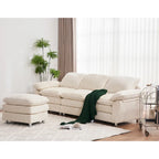 Modernes dunkles Dreisitzer-Sofa, Schlafsofa aus Polyester, bequeme Polstermöbel für Wohnzimmer, Wohnung