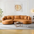 L-förmiges Ledersofa mit Chaiselongue, großes Luxussofa für das Wohnzimmer