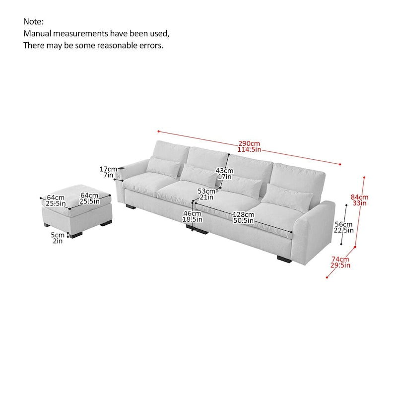 Schnittsofa aus Leder mit L-förmiger Chaiselongue, umkehrbar