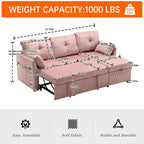 Cord/Chenille Bezug L-förmiges Stauraum-Ecksofa mit umstellbarer Chaiselongue und Seitentasche