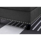 Alger 98 Zoll breites Sofa mit Ottomane und Recamiere, linke Ausrichtung – 98B x 71T x 33H