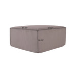 Modernes modulares Ecksofa mit 3 Kissen, umwandelbares Wohnzimmersofa mit Ottomanen
