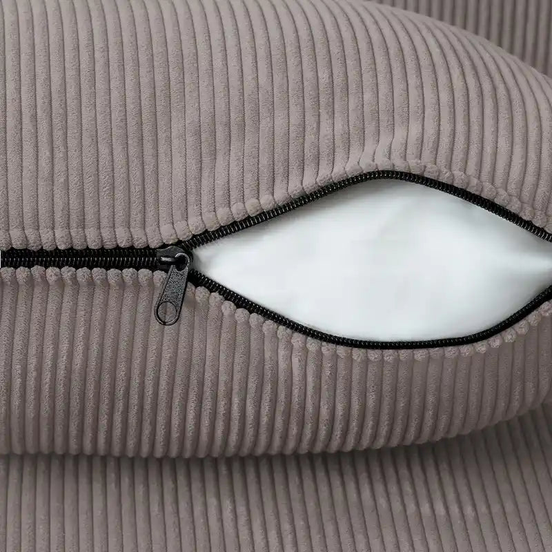 Modernes modulares Ecksofa mit 3 Kissen, umwandelbares Wohnzimmersofa mit Ottomanen