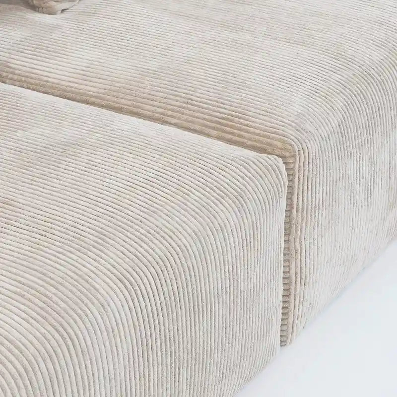 Große Cordstoff-Polsterung Modulares Ecksofa-Set für das Wohnzimmer
