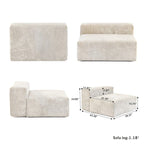 Große Cordstoff-Polsterung Modulares Ecksofa-Set für das Wohnzimmer