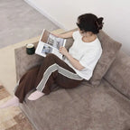 Große Cordstoff-Polsterung Modulares Ecksofa-Set für das Wohnzimmer