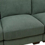 123 U-förmiges 6-teiliges Cord-Sofa