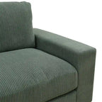 123 U-förmiges 6-teiliges Cord-Sofa