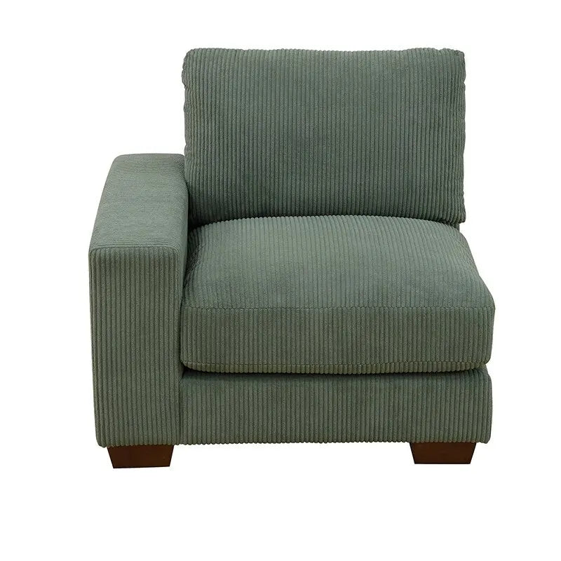 123 U-förmiges 6-teiliges Cord-Sofa