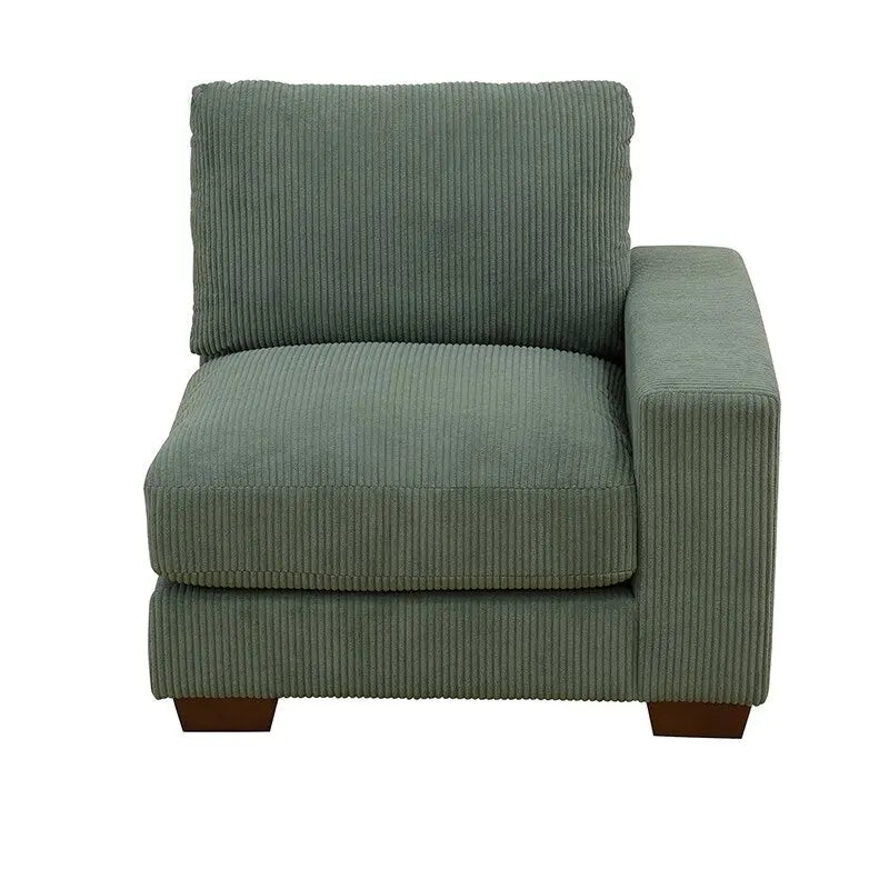 123 U-förmiges 6-teiliges Cord-Sofa