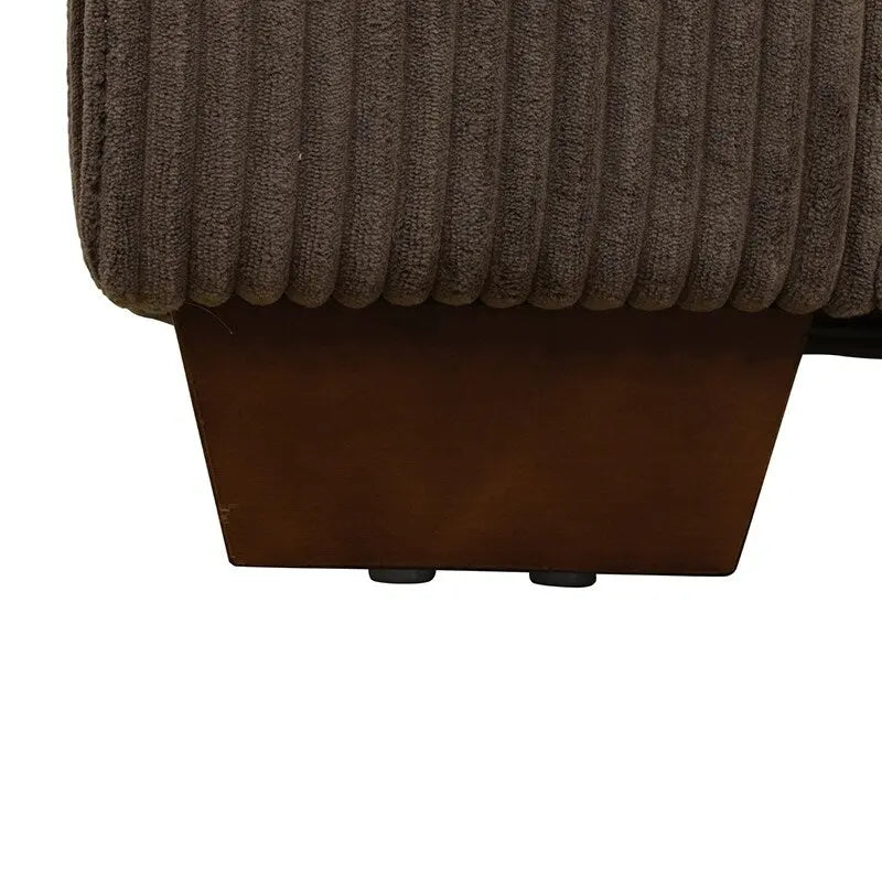 123 U-förmiges 6-teiliges Cord-Sofa