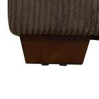 123 U-förmiges 6-teiliges Cord-Sofa