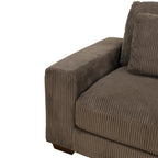123 U-förmiges 6-teiliges Cord-Sofa