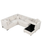 MERAX Ecksofa mit Ausziehfunktion und Stauraum-Recamiere