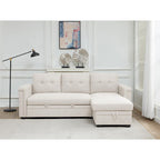Stauraum-Schlafsofa mit umbaubarer Recamiere