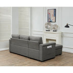 Stauraum-Schlafsofa mit umbaubarer Recamiere