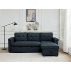 Stauraum-Schlafsofa mit umbaubarer Recamiere