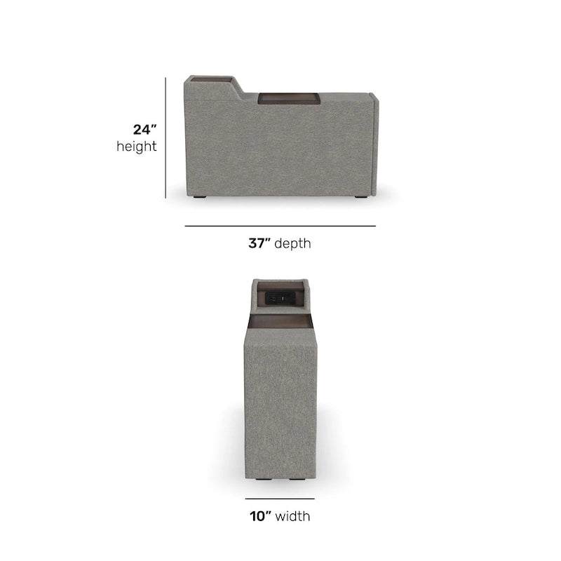 Flex Narrow Hub für Flex Sectional von Flexsteel – 10 x 24 x 37