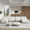 146 Cabrio Modulares U-förmiges Luxus-Ecksofa, modernes 6-Sitzer-Sofa mit Chaiselongue und Ottomane für das Wohnzimmer