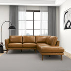 Bloom Wohnzimmer-Ecksofa aus echtem Leder