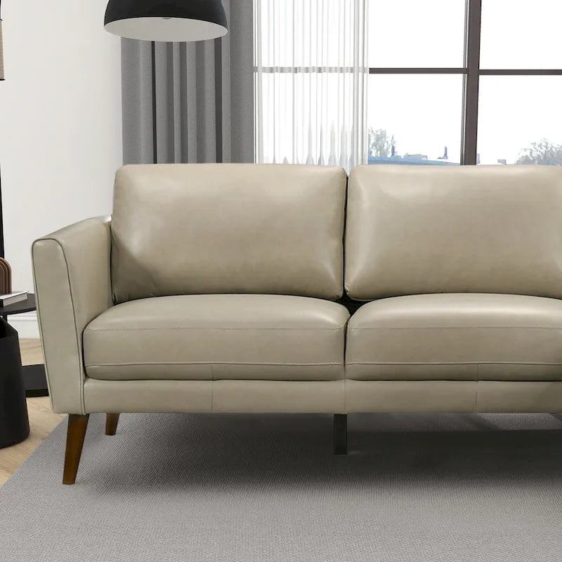 Bloom Wohnzimmer-Ecksofa aus echtem Leder