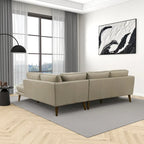 Bloom Wohnzimmer-Ecksofa aus echtem Leder