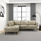 Bloom Wohnzimmer-Ecksofa aus echtem Leder