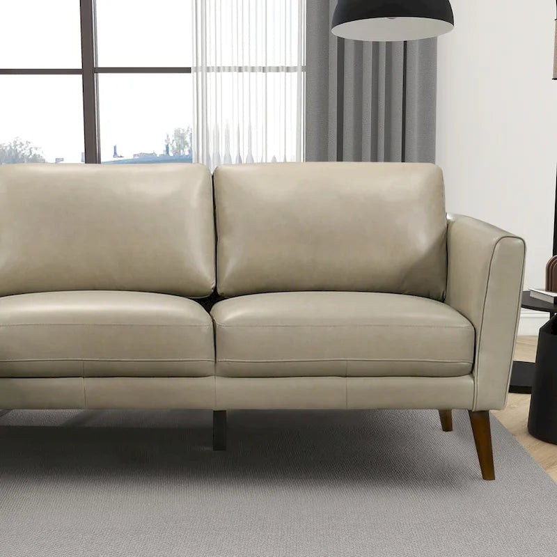 Bloom Wohnzimmer-Ecksofa aus echtem Leder