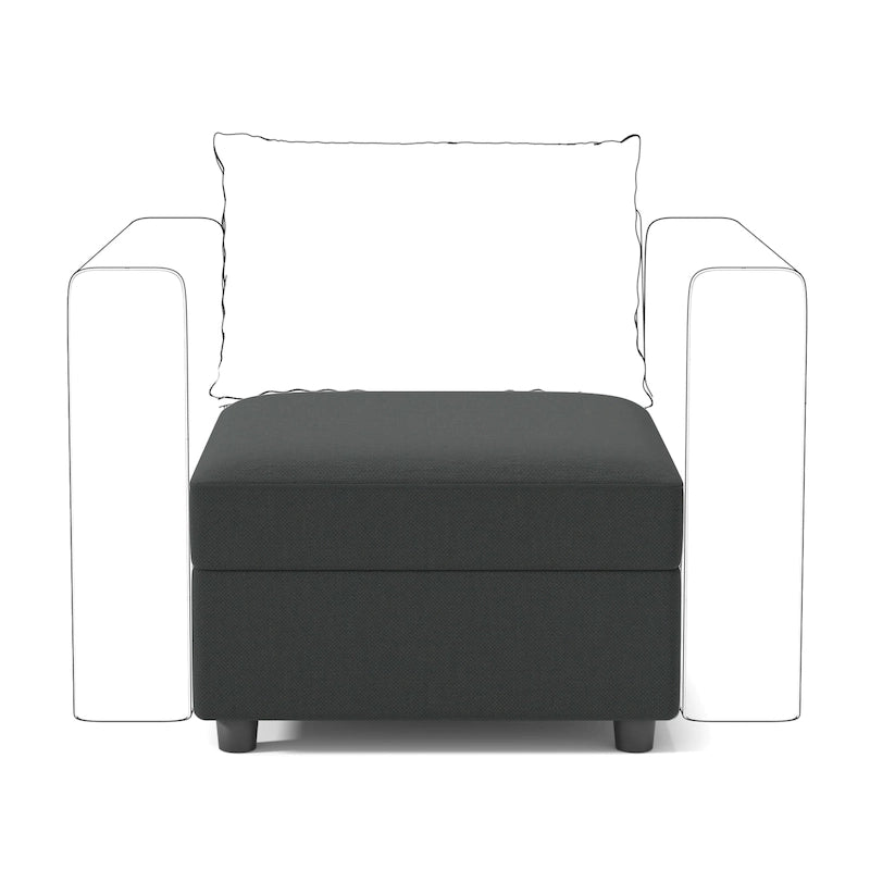 Modulares Sofa Modernes Sektionssofa mit Stauraum und freier Aneinanderreihung für Wohnzimmermöbel-Set