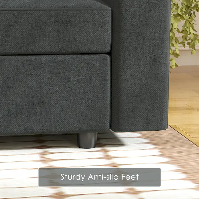 Modulares Sofa Modernes Sektionssofa mit Stauraum und freier Aneinanderreihung für Wohnzimmermöbel-Set