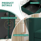 Modulares Sofa Modernes Sektionssofa mit Stauraum und freier Aneinanderreihung für Wohnzimmermöbel-Set