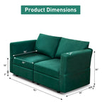 Modulares Sofa Modernes Sektionssofa mit Stauraum und freier Aneinanderreihung für Wohnzimmermöbel-Set