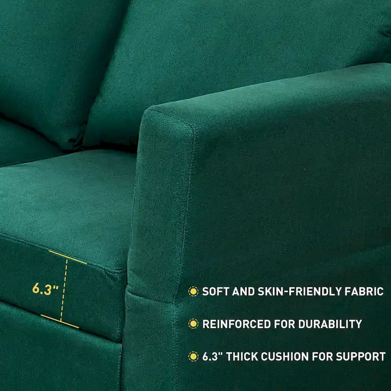 Modulares Sofa Modernes Sektionssofa mit Stauraum und freier Aneinanderreihung für Wohnzimmermöbel-Set