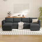 Modulares Sofa Modernes Sektionssofa mit Stauraum und freier Aneinanderreihung für Wohnzimmermöbel-Set