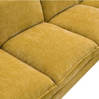 Modernes 5-Sitzer L-förmiges Cloud Sleeper Sofa mit Chaise Lounge und doppelten Sitzkissen