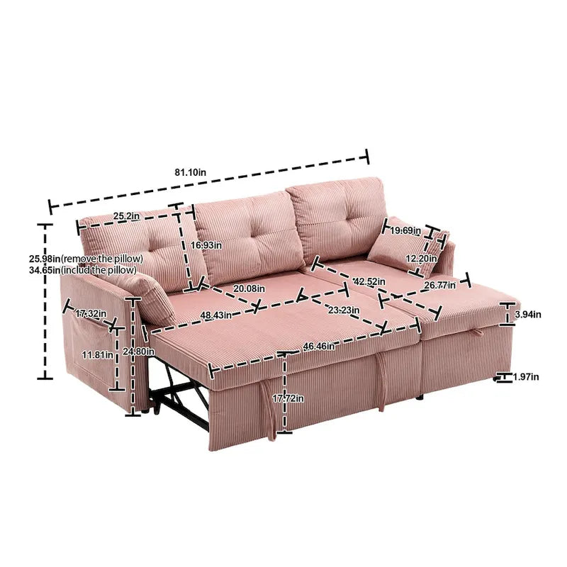 Modulares Ecksofa L-förmige Modul-Couch