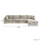 Cloud Modulares Schnittsofa, Daunengefülltes Komfort-Sofa für Wohnzimmer