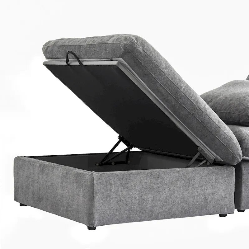 Cloud Modulares Schnittsofa, Daunengefülltes Komfort-Sofa für Wohnzimmer