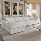 Cloud Modulares Schnittsofa, Daunengefülltes Komfort-Sofa für Wohnzimmer