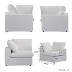 Cloud Modulares Schnittsofa, Daunengefülltes Komfort-Sofa für Wohnzimmer