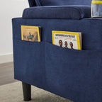 L-förmiges 3-Sitzer-Sofa mit Stauraum-Ottomane