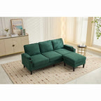 L-förmiges 3-Sitzer-Sofa mit Stauraum-Ottomane