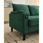 L-förmiges 3-Sitzer-Sofa mit Stauraum-Ottomane