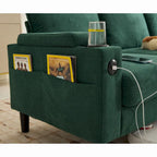L-förmiges 3-Sitzer-Sofa mit Stauraum-Ottomane