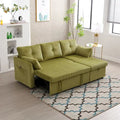 Modulares Ecksofa in L-Form mit umbaubarer Recamiere und Stauraum-Sitz