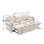 Modulares Ecksofa in L-Form mit umbaubarer Recamiere und Stauraum-Sitz