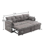 Modulares Ecksofa in L-Form mit umbaubarer Recamiere und Stauraum-Sitz